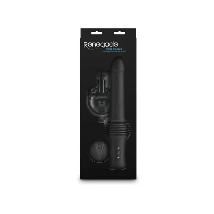 NS Novelties Renegade Super Stroker USB Rechargeable Thrusting Vibrator With Remote Control & Stand 36.8cm NS Novelties