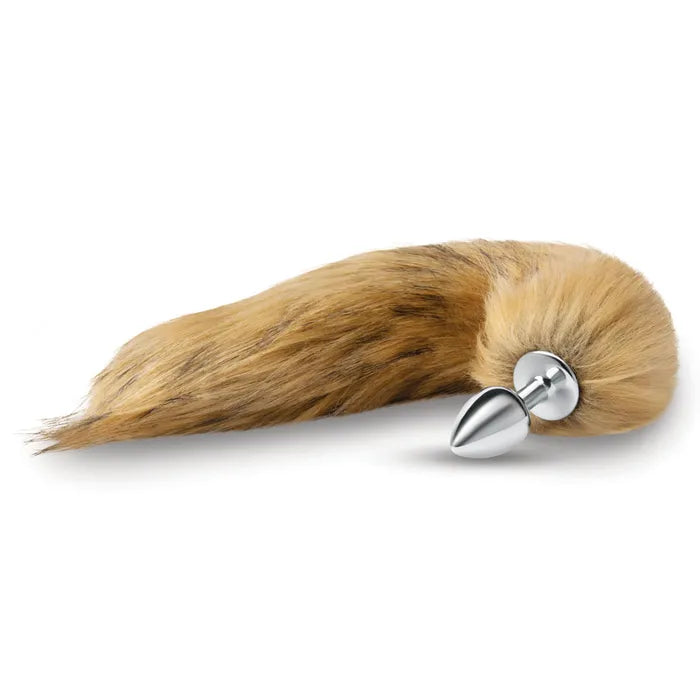 WhipSmart Furry Tales Metal Butt Plug With Brown Fox Tail WhipSmart