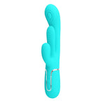 Party Up ANDY Multi Function USB Rechargeable Rabbit Vibrator With Flicking & Thumping Tip 22.2cm Party Up