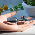 Gender X ROCKIN METAL PLUG MINI USB Rechargeable Vibrating Mini Butt Plug Gender X