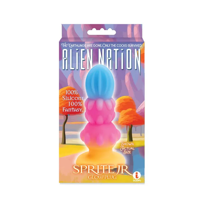 Icon Brands Alien Nation Sprite Jr Glow in Dark Coloured Fantasy Anal Plug Icon Brands