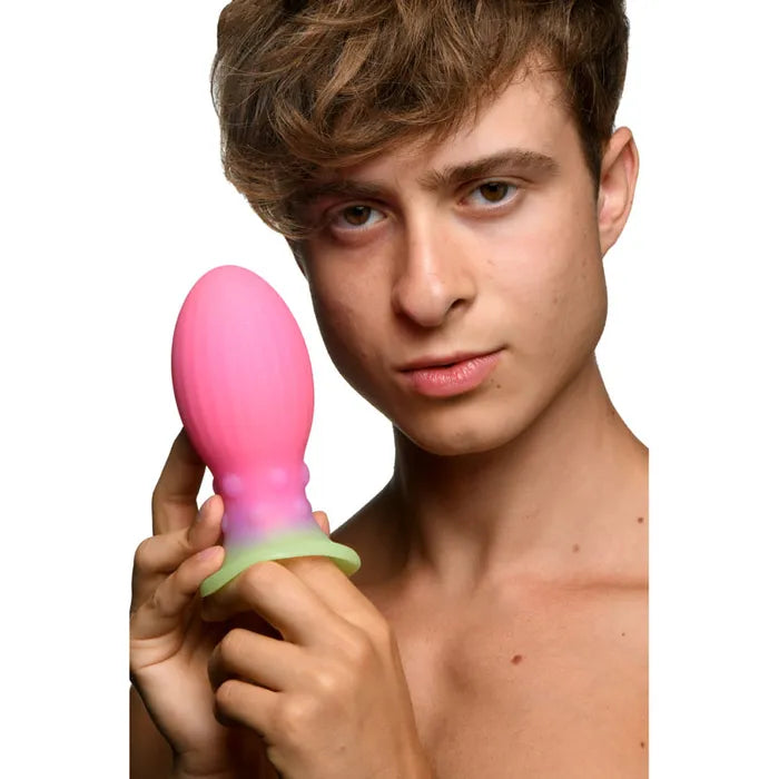Creature Cocks Xeno Egg Glow in Dark Fantasy Butt Plug Large XR Brands