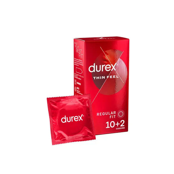 Durex Thin Feel Regular Ultra Thin Condoms 10 Pack