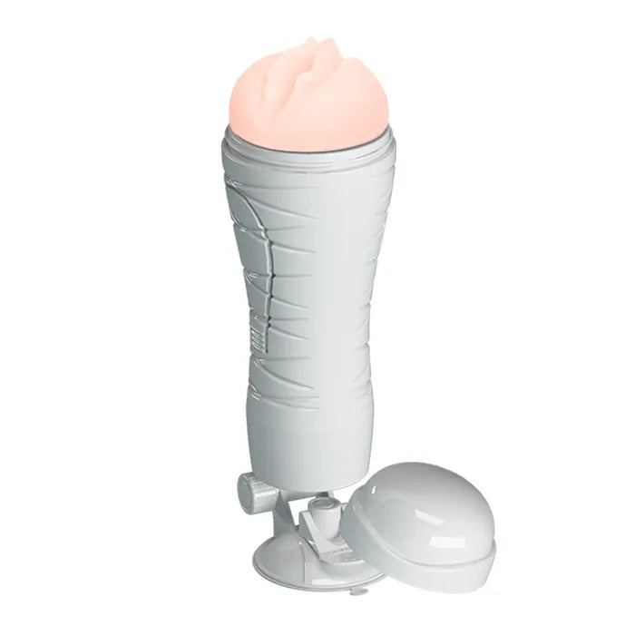 CRAZY BULL Flora Squeezable Vagina Stroker With Suction Base Flesh Secondary image