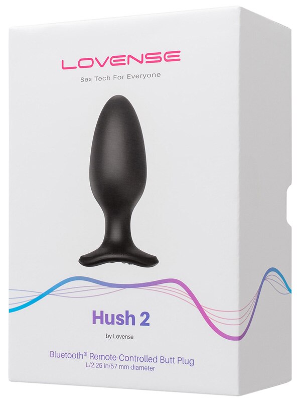 Lovense Hush 2 (2.25) Remote Controlled Vibrating Butt Plug Lovense