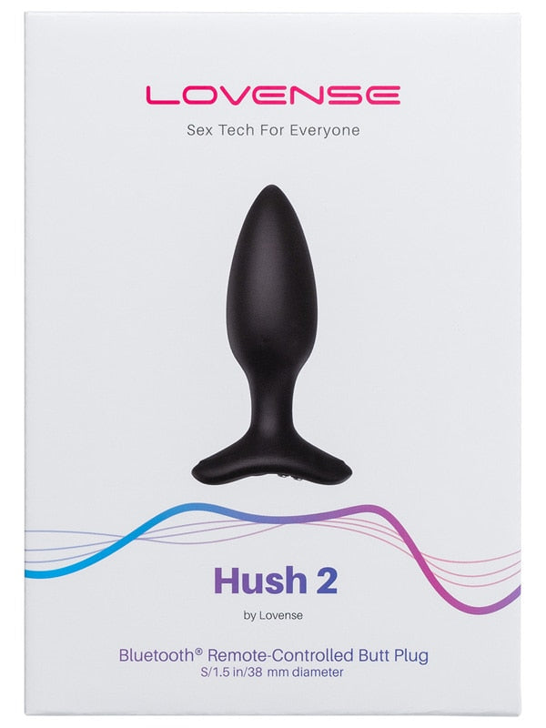 Lovense Hush 2 (1.5) Remote Controlled Vibrating Butt Plug Lovense