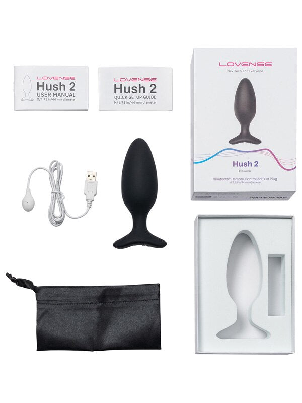 Lovense Hush 2 (1) Remote Controlled Vibrating Butt Plug Lovense