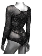 Radiance Plus Size Long Sleeve Body Suit CalExotics