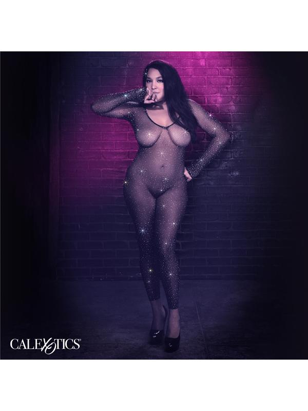 Radiance Plus Size Crotchless Full Body Suit CalExotics Main image