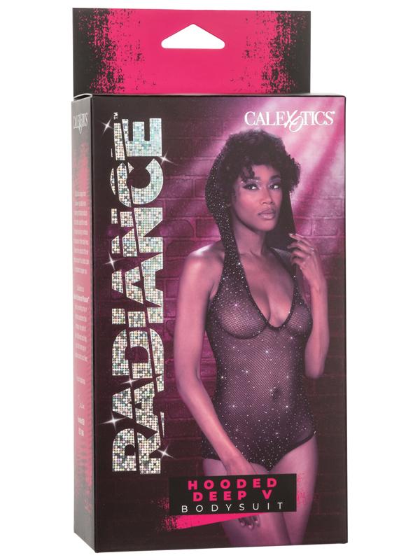 Radiance Hooded Deep V Bodysuit CalExotics
