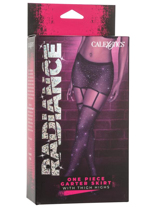 Radiance One Piece Garter Skirt With Thigh Highs CalExotics