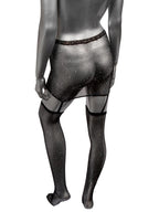 Radiance One Piece Plus Size Garter Skirt With Thigh Highs CalExotics