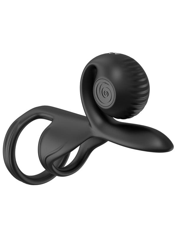 Snail Vibe Jovi Vibrating Couples Ring Black SVibe Main image