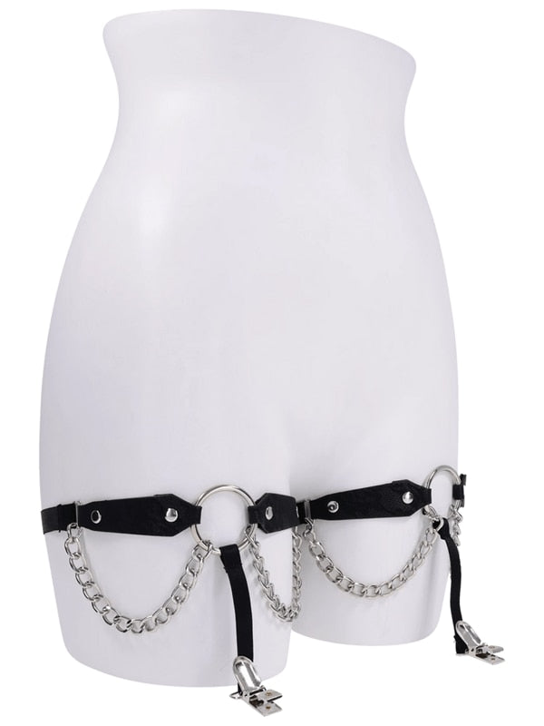 Sex and Mischief Chain Lace Garters