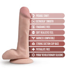 Blush Novelties Dr Skin Silicone Dr Daniel Dong 15.2cm Flesh Blush Novelties