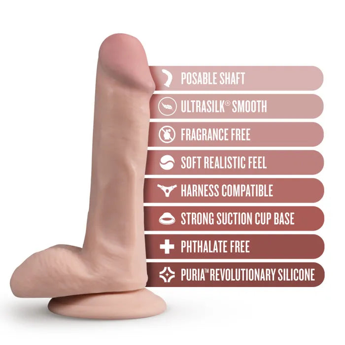 Blush Novelties Dr Skin Silicone Dr Daniel Dong 15.2cm Flesh Blush Novelties