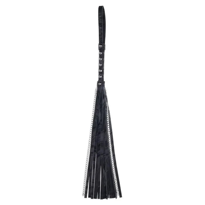 SPORTSHEETS Velvet Noir Chain Flogger Flogger Whip 43cm Black Sportsheets