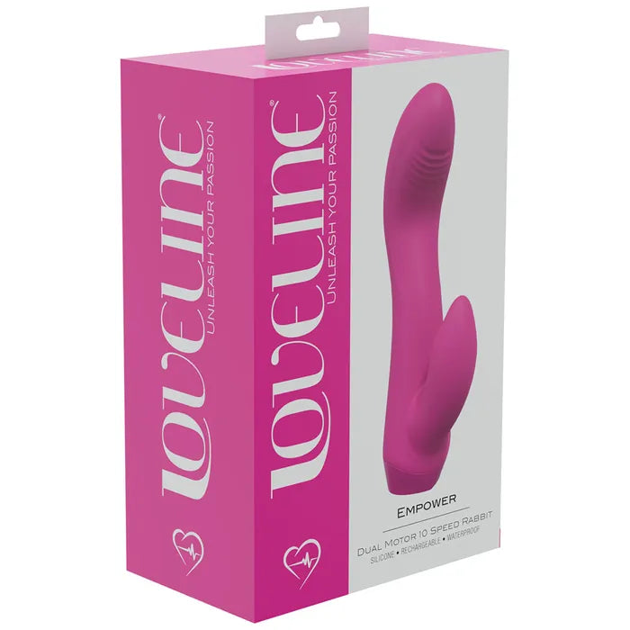 Shots Toys LOVELINE Empower USB Rechargeable Rabbit Vibrator 13.5cm Shots Toys