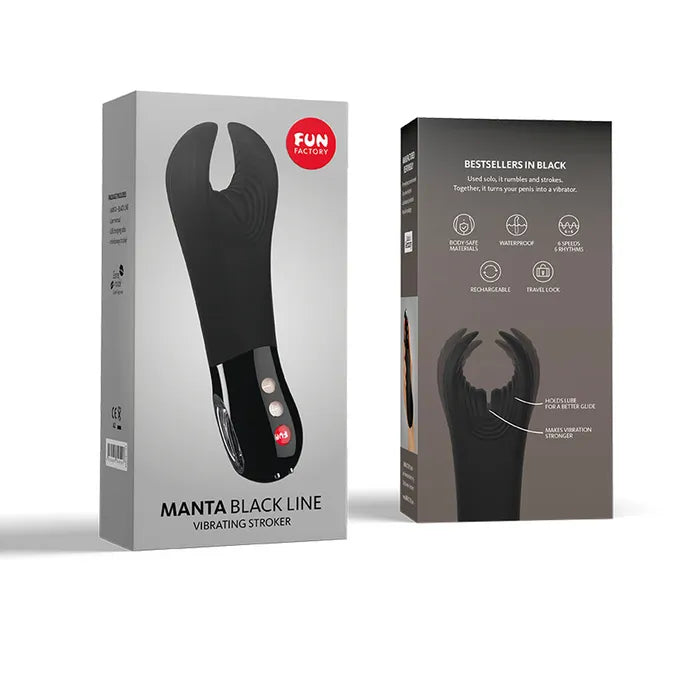 Fun Factory MANTA USB Rechargeable Mens & Couples Vibrator 18cm