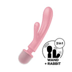 Satisfyer Triple Lover USB Rechargeable Rabbit Vibrator & Massage Wand Satisfyer