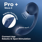 Satisfyer Pro+ Wave 4 USB Rechargeable Vibrator With Air Pulse Stimulation & App Control Satisfyer