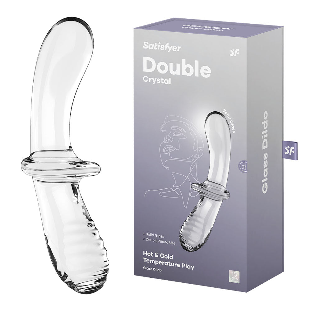 Satisfyer Double Crystal Glass Double Ended Dildo Clear Satisfyer Main image