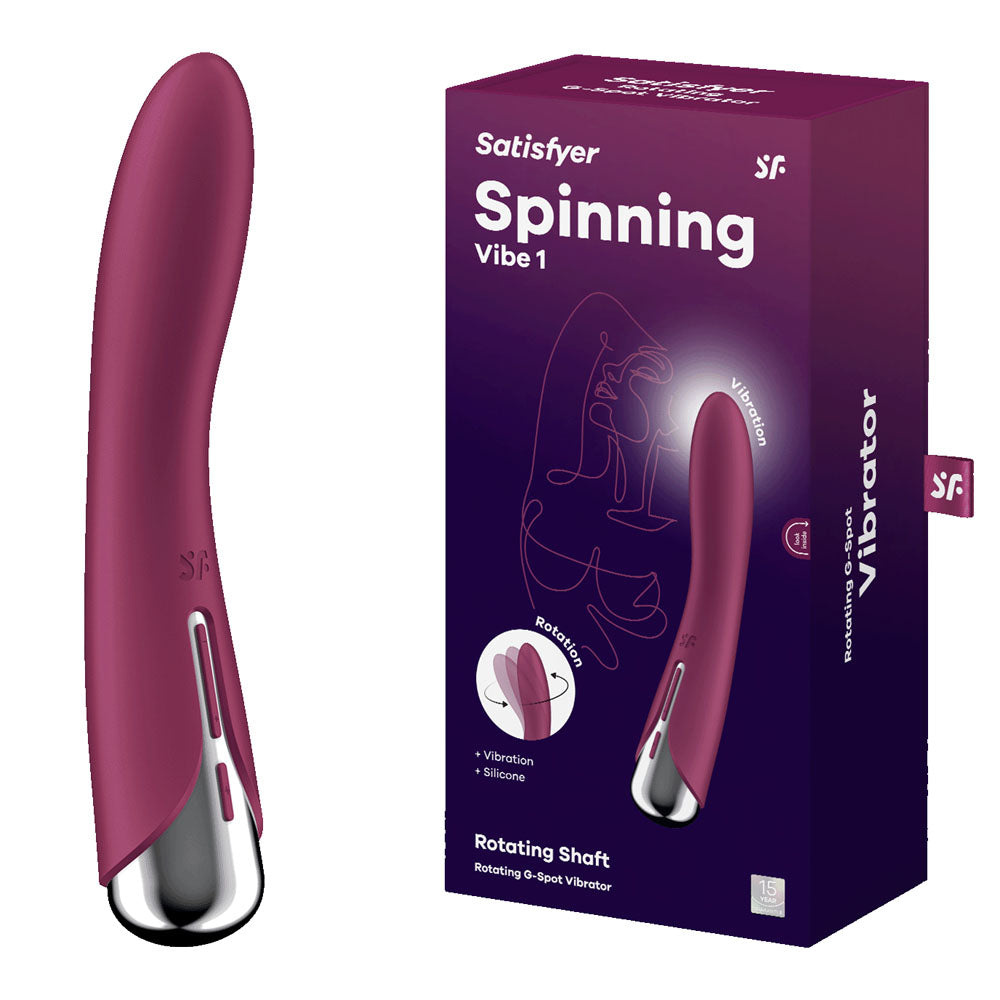 Satisfyer Spinning Vibe 1 USB Rechargeable Rotating Vibrator 17.8cm Satisfyer Main image