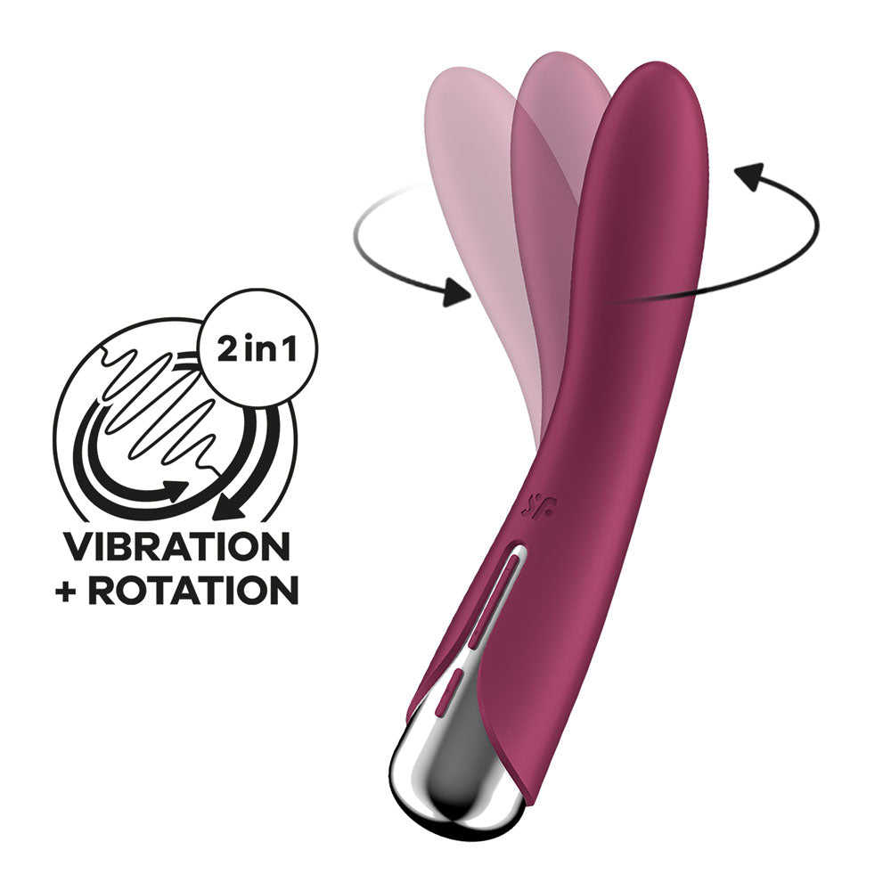 Satisfyer Spinning Vibe 1 USB Rechargeable Rotating Vibrator 17.8cm Satisfyer