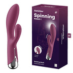 Satisfyer Spinning Rabbit 1 USB Rechargeable Rotating Rabbit Vibrator 20cm Satisfyer