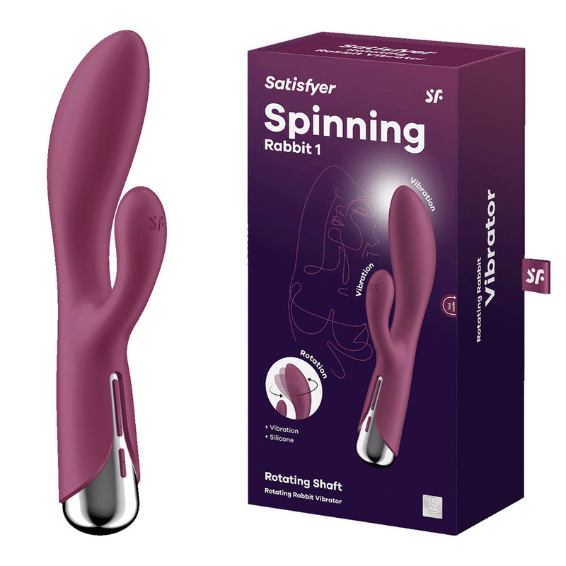 Satisfyer Spinning Rabbit 1 USB Rechargeable Rotating Rabbit Vibrator 20cm
