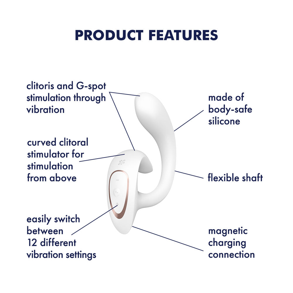 Satisfyer G For Goddess 1 USB Rechargeable Vibrator With Clit Stim Satisfyer