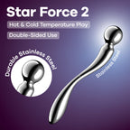 Satisfyer Star Force 2 Chrome Steel Dildo 22cm Satisfyer