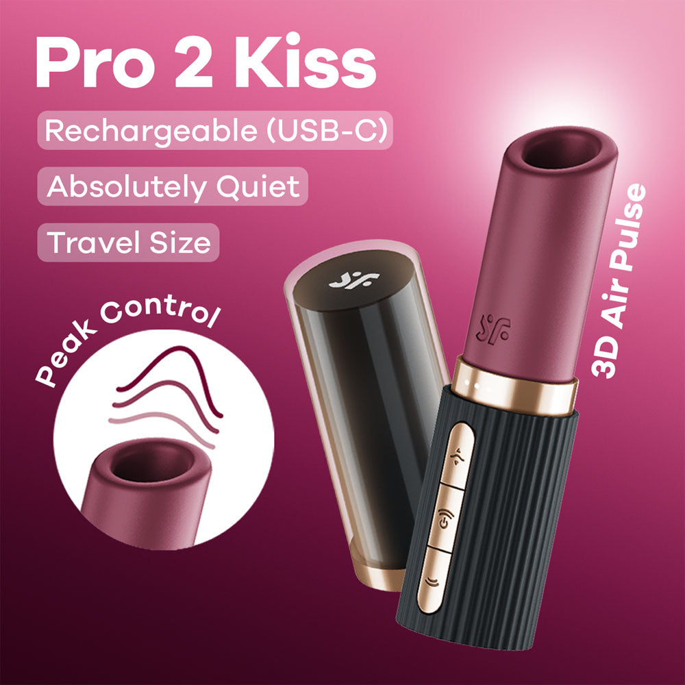 Satisfyer Pro 2 Kiss USB Rechargeable Air Pulse Stimulator Satisfyer