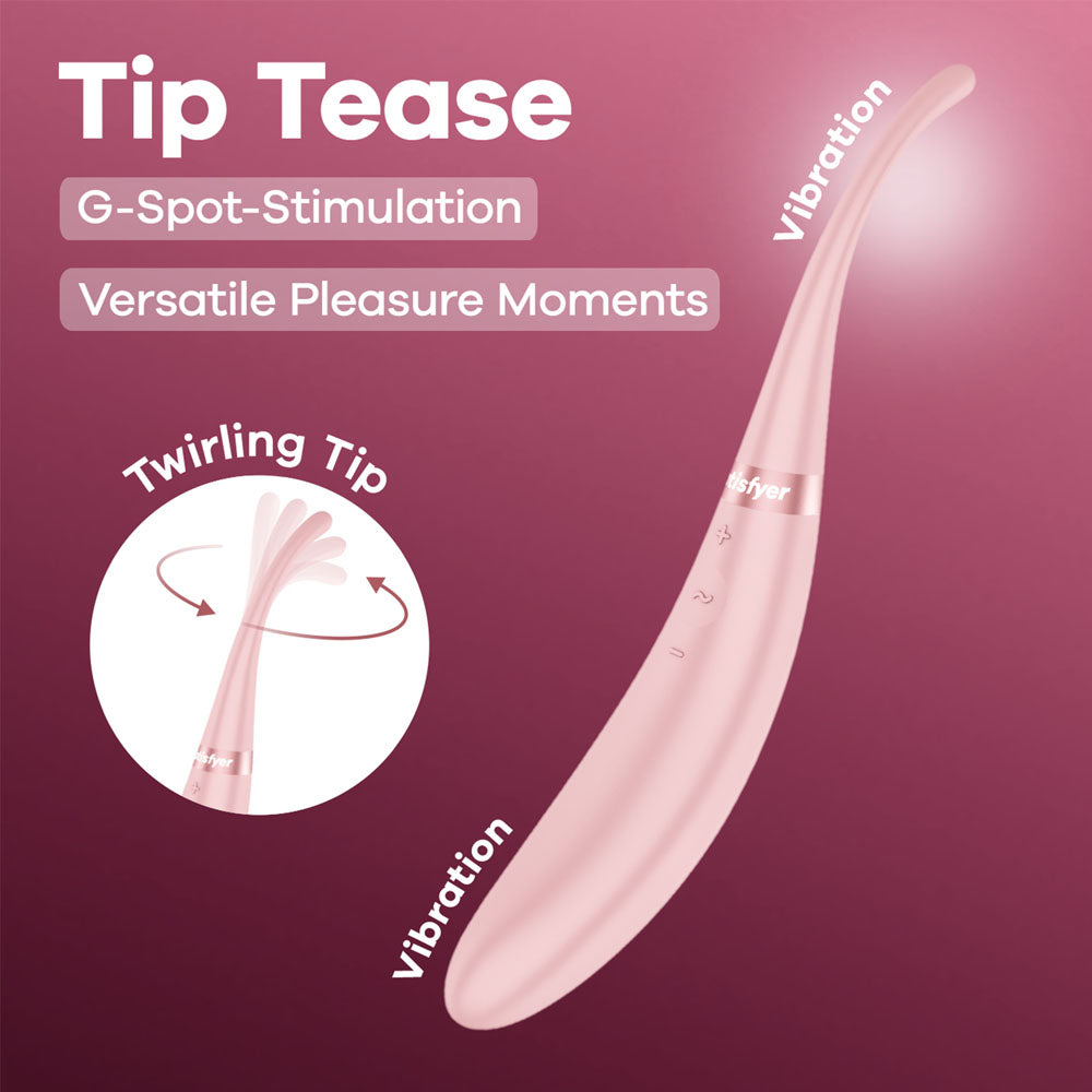 Satisfyer Tip Tease USB Rechargeable Vibrator With Twirling Tip Satisfyer Main image