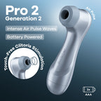 Satisfyer Pro 2 Battery Series Touch Free Clitoral Stimulator Blue Satisfyer