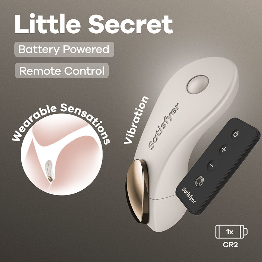 Satisfyer Little Secret Panty Vibrator With Remote Beige