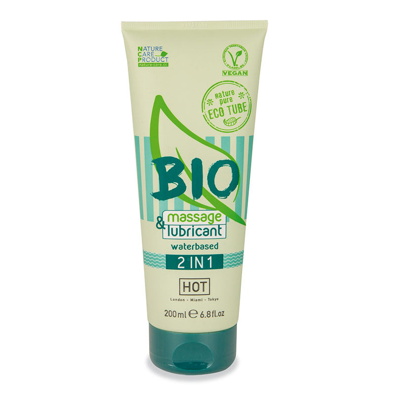 HOT BIO Massage & Lubricant 2 In 1 Water Based Lubricant 200ml