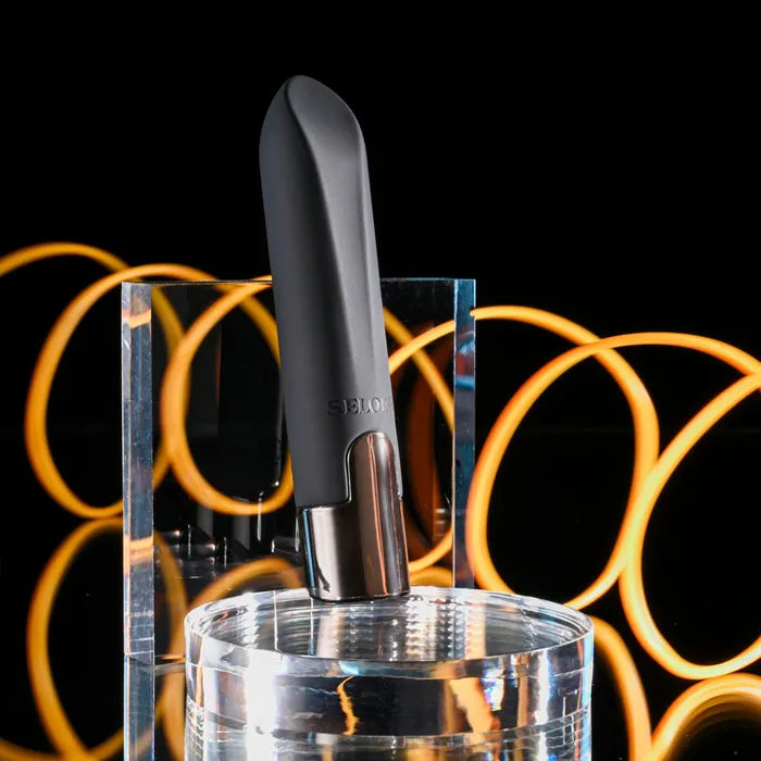 Selopa LITTLE BUDDY USB Rechargeable Vibrating Bullet Vibrator Black Selopa