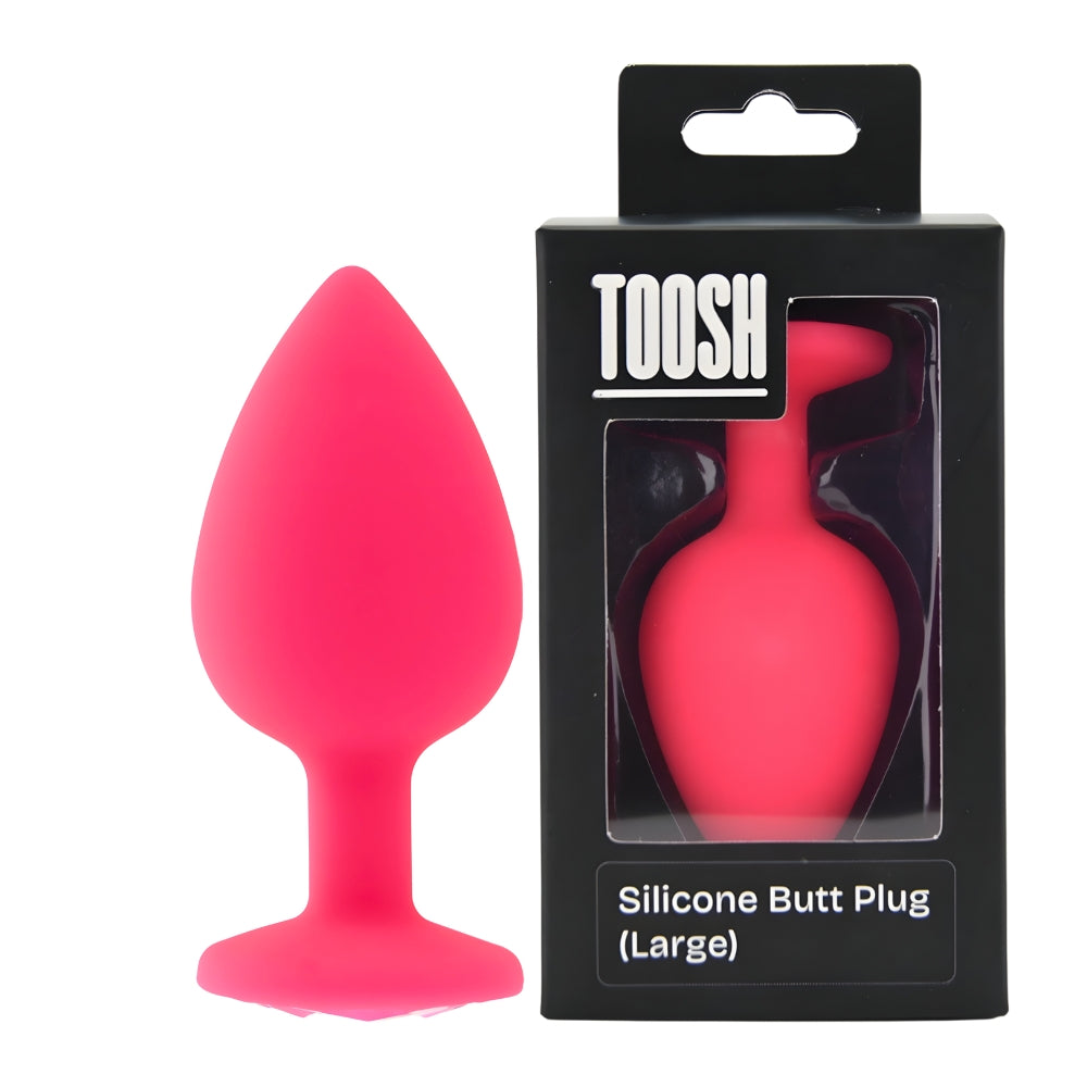 Toosh Pink Silicone Butt Plug Large Toosh