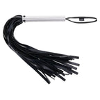 EDGE Flogger Flogger Whip With Metal Handle Black Sportsheets