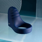 Playboy Pleasure PLEASURE POINT USB Rechargeable Vibrating Cock Ring Blue Playboy Pleasure