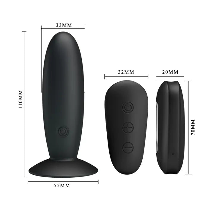 MR PLAY Remote Control Vibrating Anal Plug With Wireless Remote Mr Play