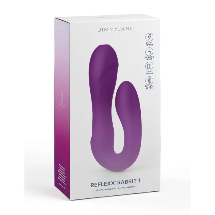 JimmyJane Reflexx Rabbit 1 USB Rechargeable Dual Vibrator JimmyJane