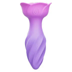 Adam & Eve ROTATING ROSE PLUG USB Rechargeable Rotating & Vibrating Butt Plug With Gem Base Adam & Eve