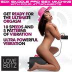 XR Brands LoveBotz 50X Saddle Pro Mains Powered Sex Machine With 4 Attachments XR Brands