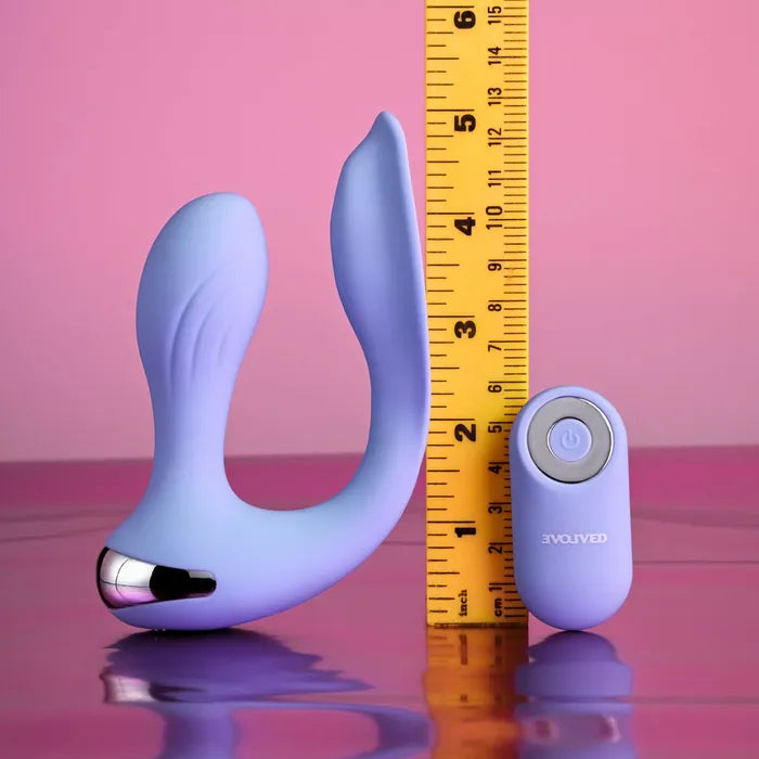 Evolved EVERY WAY PLAY USB Rechargeable Rabbit Vibrator with Wireless Remote Control 12.8cm Evolved