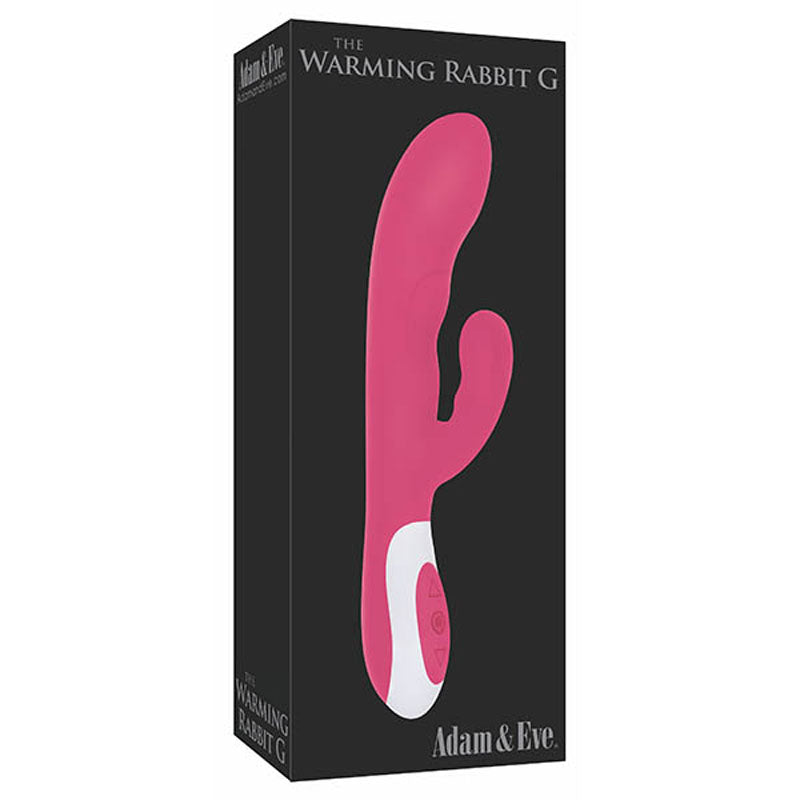 Adam & Eve The Warming Rabbit G USB Rechargeable Warming Rabbit Vibrator 8.5 Inch Adam & Eve