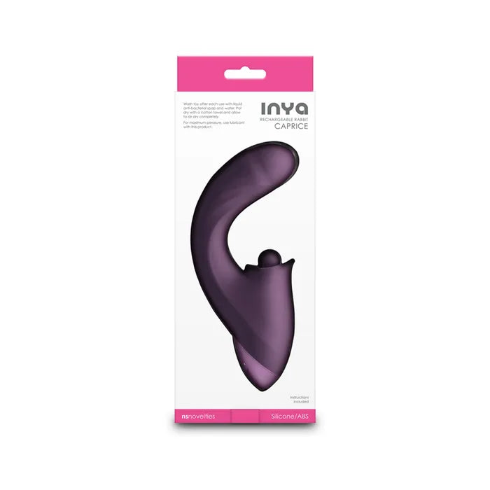 NS Novelties INYA Caprice USB Rechargeable Vibrator With Clitoral Thumper 17.7cm NS Novelties