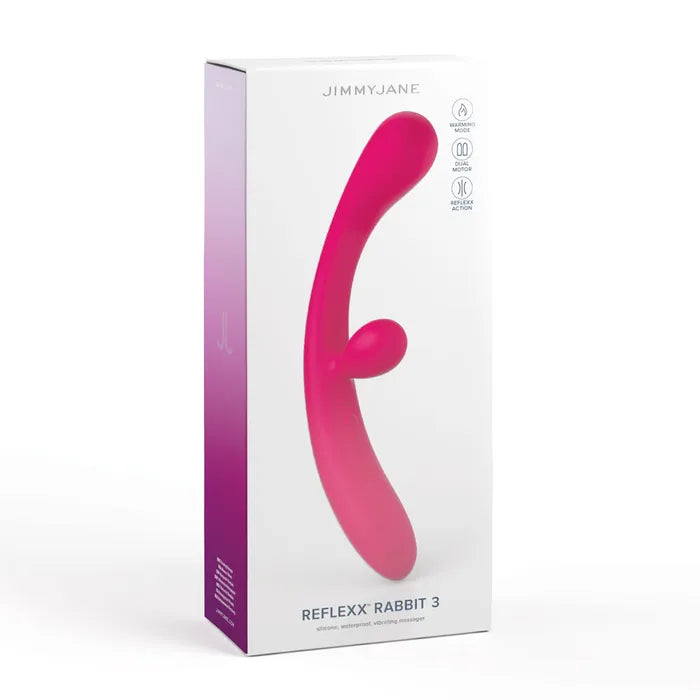 JimmyJane Reflexx Rabbit 3 USB Rechargeable Vibrator 23cm JimmyJane