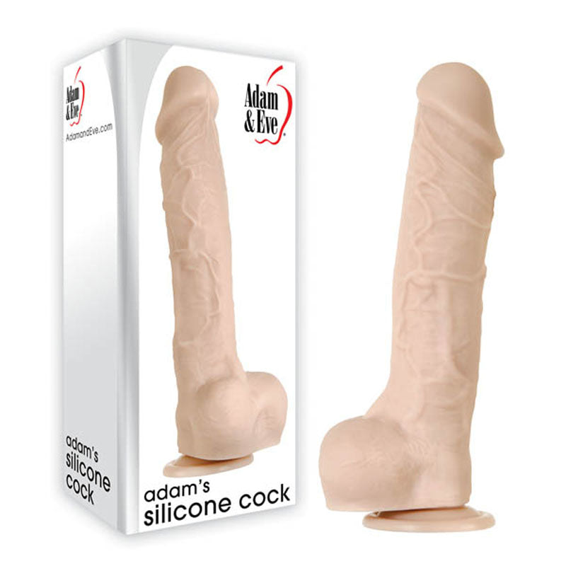 Adam & Eve Adam's True Feel Cock Dong XL 10.5 Inch Flesh